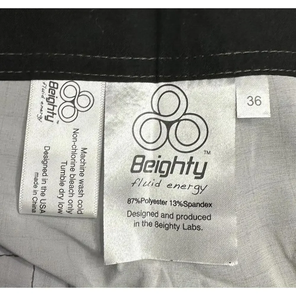 NWT 8eighty Hurricane Mens P-D880 Gray Board‎ Shorts Swimming Trunks Size 36